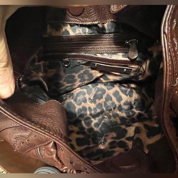 "Authentic B MAKOWSKY VACHETTA LISBON TAN HOBO/SHOULDER BAG STYLE #BM6210- - Picture 16 of 17